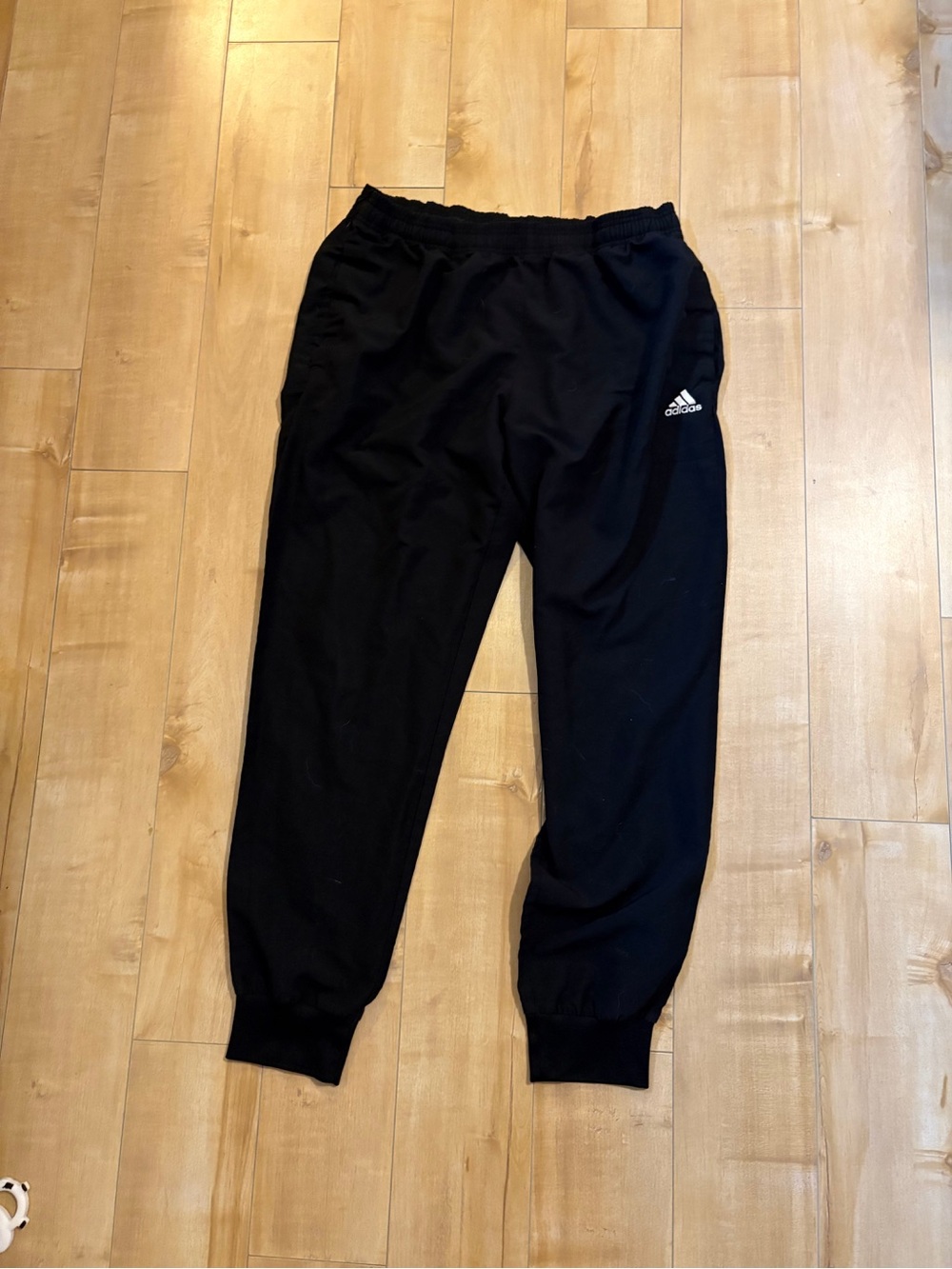 adidas Black Kids Track Joggers with Logo